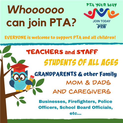 EVERYONE is welcome to support PTA and all children!
